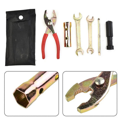 5x Motorcycle Tool Pliers Wrench Spark Plug Remover With Storage Bag for Motorcycle