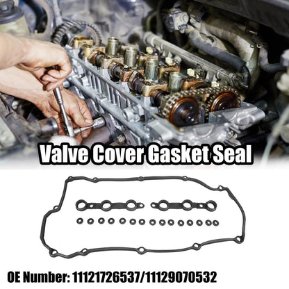 1 Set Black Valve Cover Gasket for BMW E36 E38 E39 320i 520i