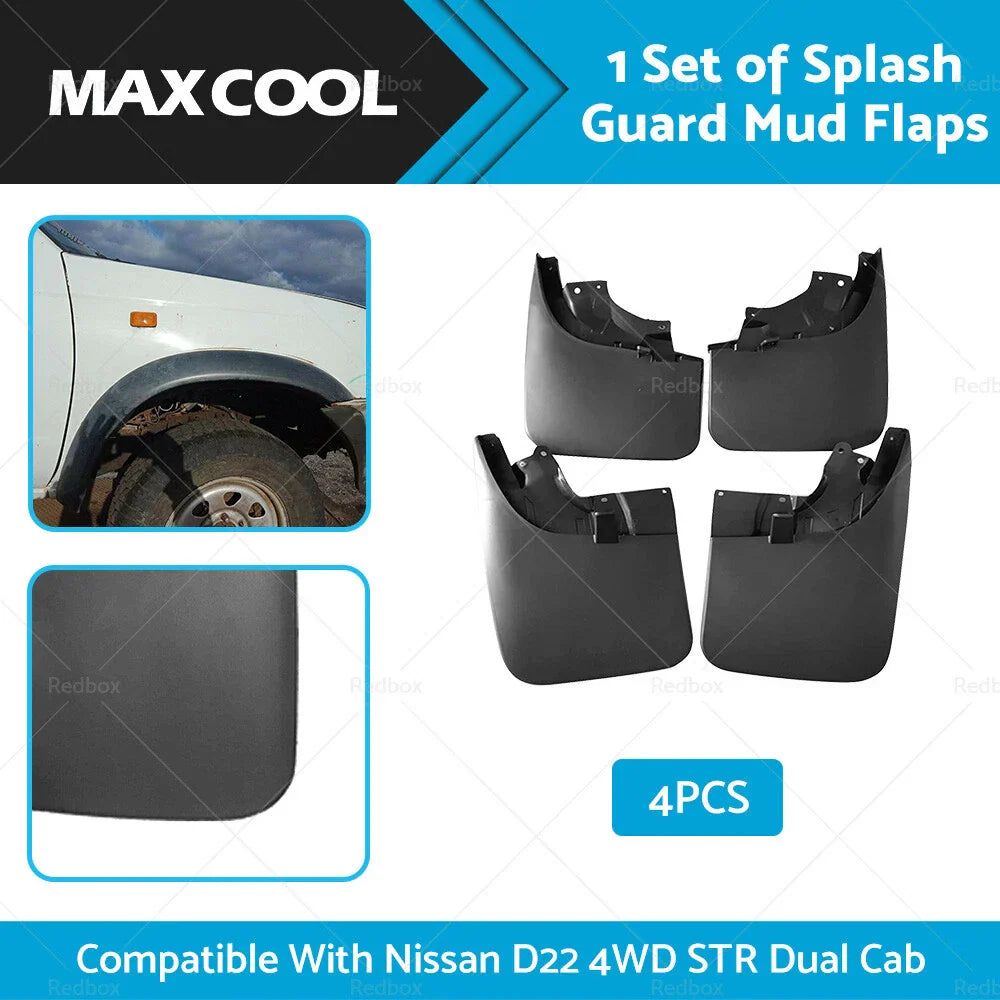 Splash Guards for Nissan Navara D22 STR 4WD D/Cab (2004 - Present)