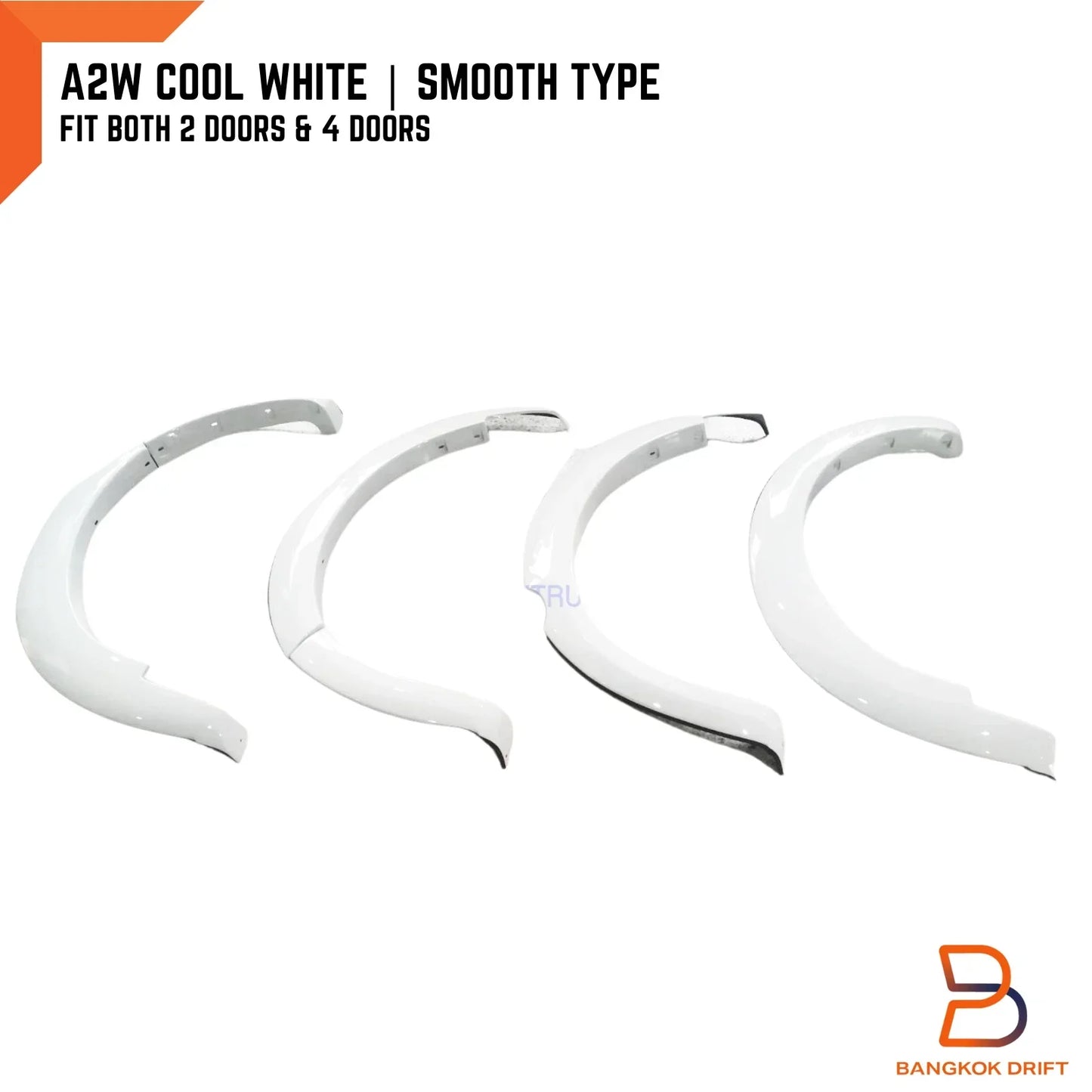 A2W Cool White Fender Flares for Mazda BT-50 Ute (2012-2018)