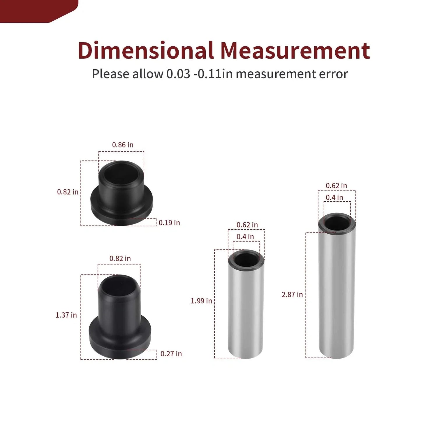 Rear Suspension Bushing & Collar Kit for Arctic Cat 650 4x4 (2004–2012)