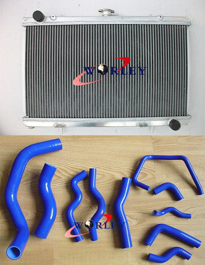52mm Aluminum Radiator & Hose for Nissan Silvia 180SX S13 (1989-1994)