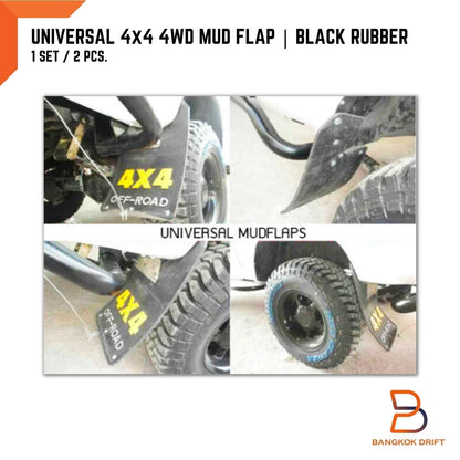 Large Black Off-Road Mudflaps for Mitsubishi Pajero, Challenger, Triton