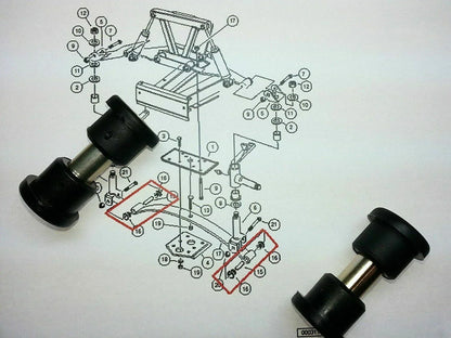 Bushing Kit Front Lower/Upper A-Arm for Club Car DS