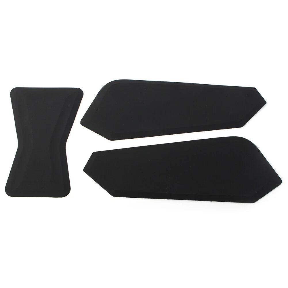 3 x Black Slip Sticker Traction Pads for BMW F750GS F850GS (2018-2023)