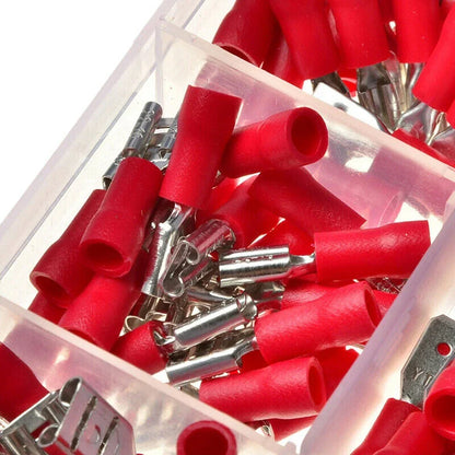 280 x Crimp Terminals Assorted Copper PVC Tinplate