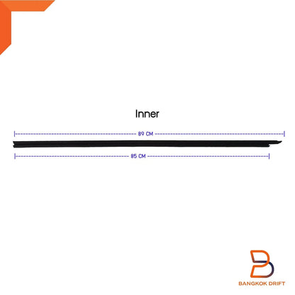 Inner FR Door Glass Weatherstrip Rubber Seal for Nissan Navara D21 (86-97)