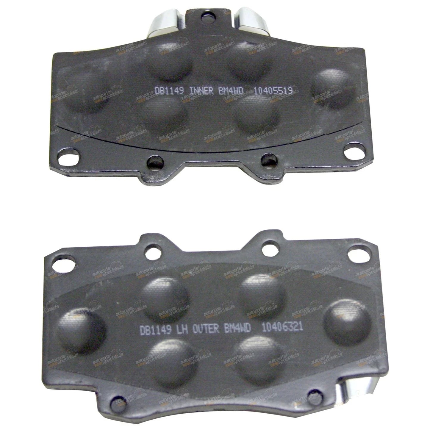 / 4x4 Front Disc Brake Pad Set for Toyota Hilux (1988–2005)