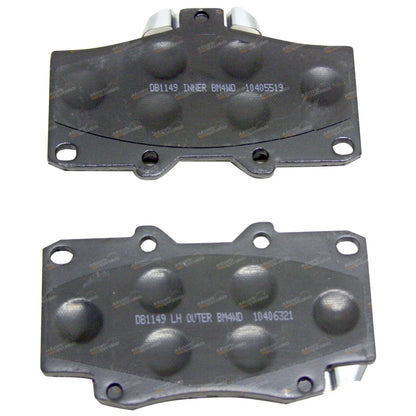 / 4x4 Front Disc Brake Pad Set for Toyota Hilux (1988–2005)