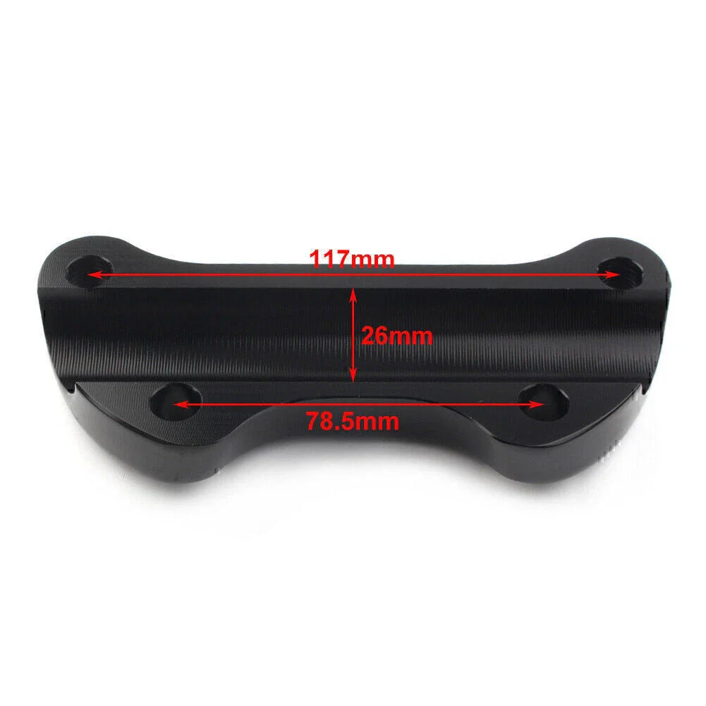 1" Handlebar Riser Top Clamp Cover for Harley Sportster Softail Dyna (2004-2023)