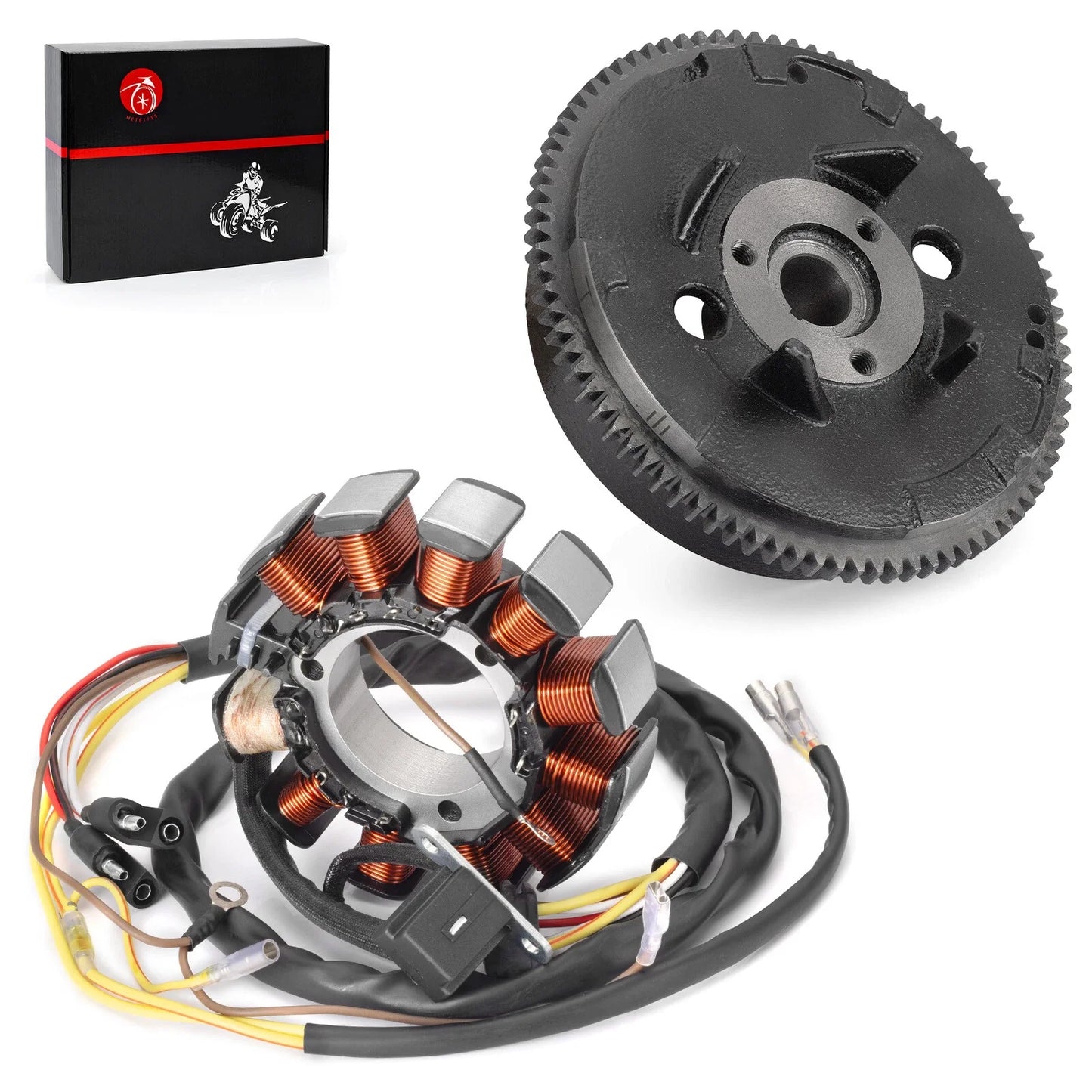 2 x Stator & Flywheel Rotor for Polaris Ranger 500 6x6 (2000–2001)