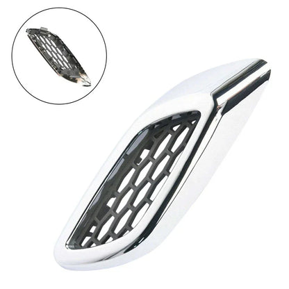 Fender Cover Car Lateral Air Vent Left Silver Chrome
