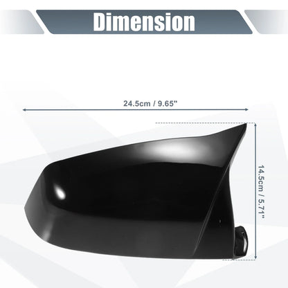 Door Rearview Mirror Cover Cap Gloss Black for BMW 525i 528i 530i 535i 550i
