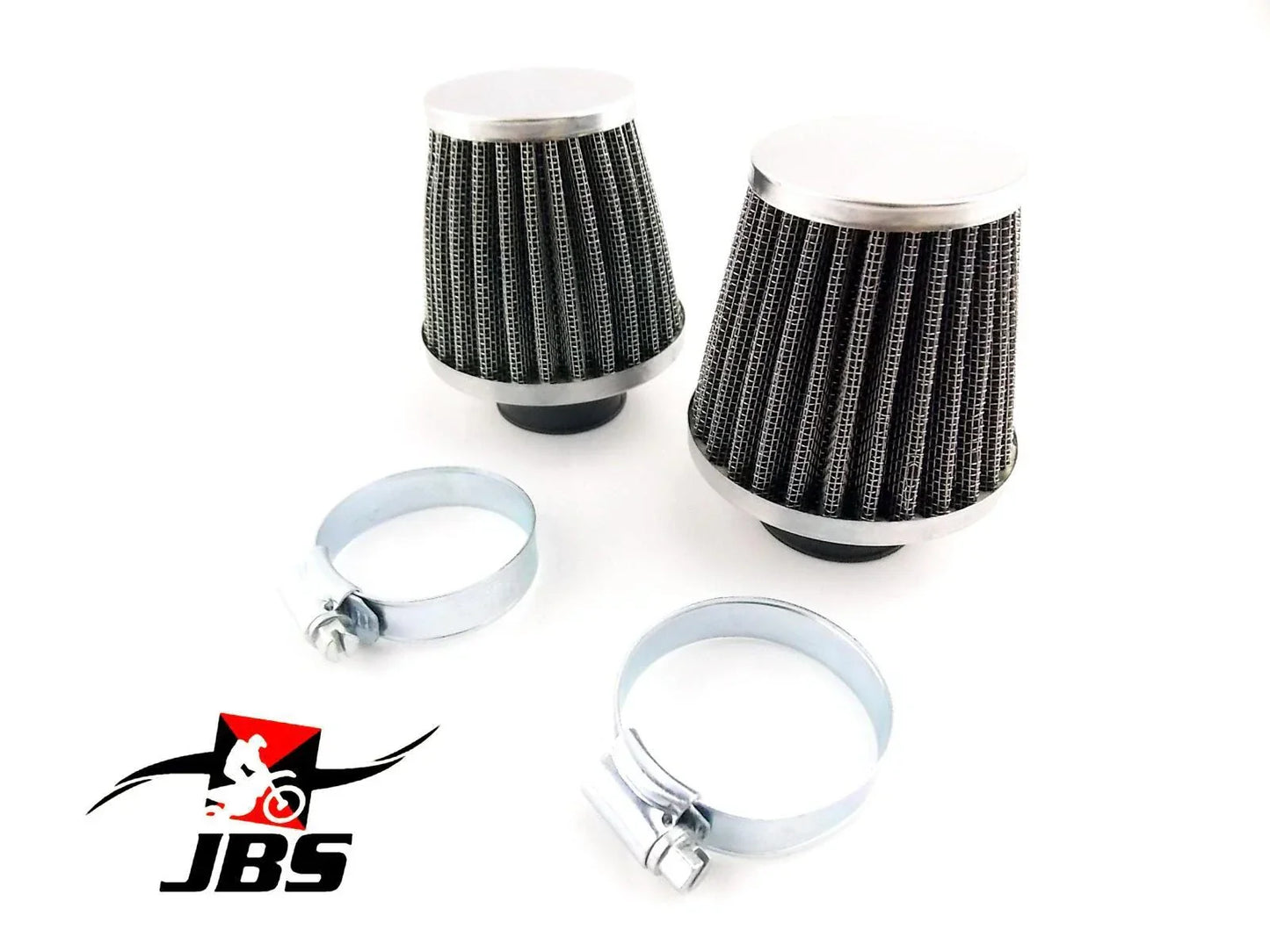 48mm Chrome Pod Air Filter Cleaner Set  for Honda CB250N (1980-1982)