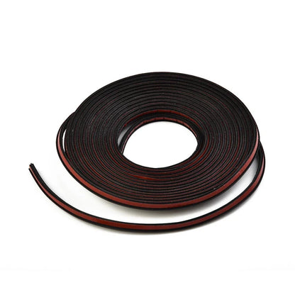 5M Slanted T Shape Car Trim Seal Strips Weatherstrip Headlight Bumper Lip Insert