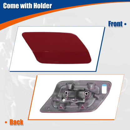 Right Side Front Bumper Washer Nozzle Cover for BMW E92 Gloss Red (2011 - 2013)