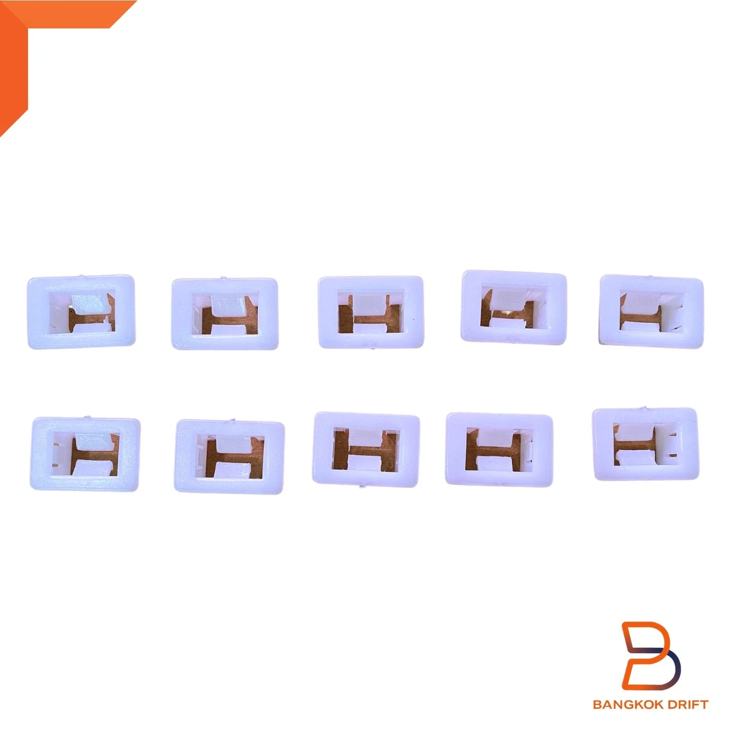 10 x Lower Grille Clips for Nissan Navara D22 (1997-2005)