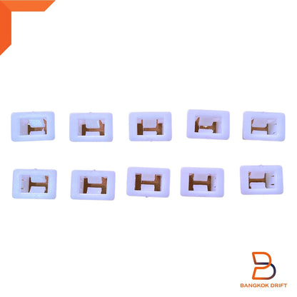 10 x Lower Grille Clips for Nissan Navara D22 (1997-2005)