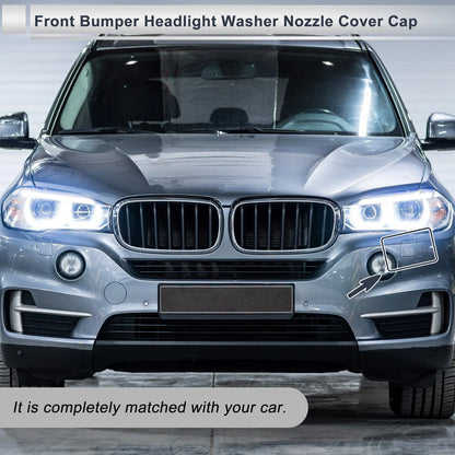 Front Left Side Bumper Headlight Washer Nozzle Cover Cap for BMW X5 F15 Blue