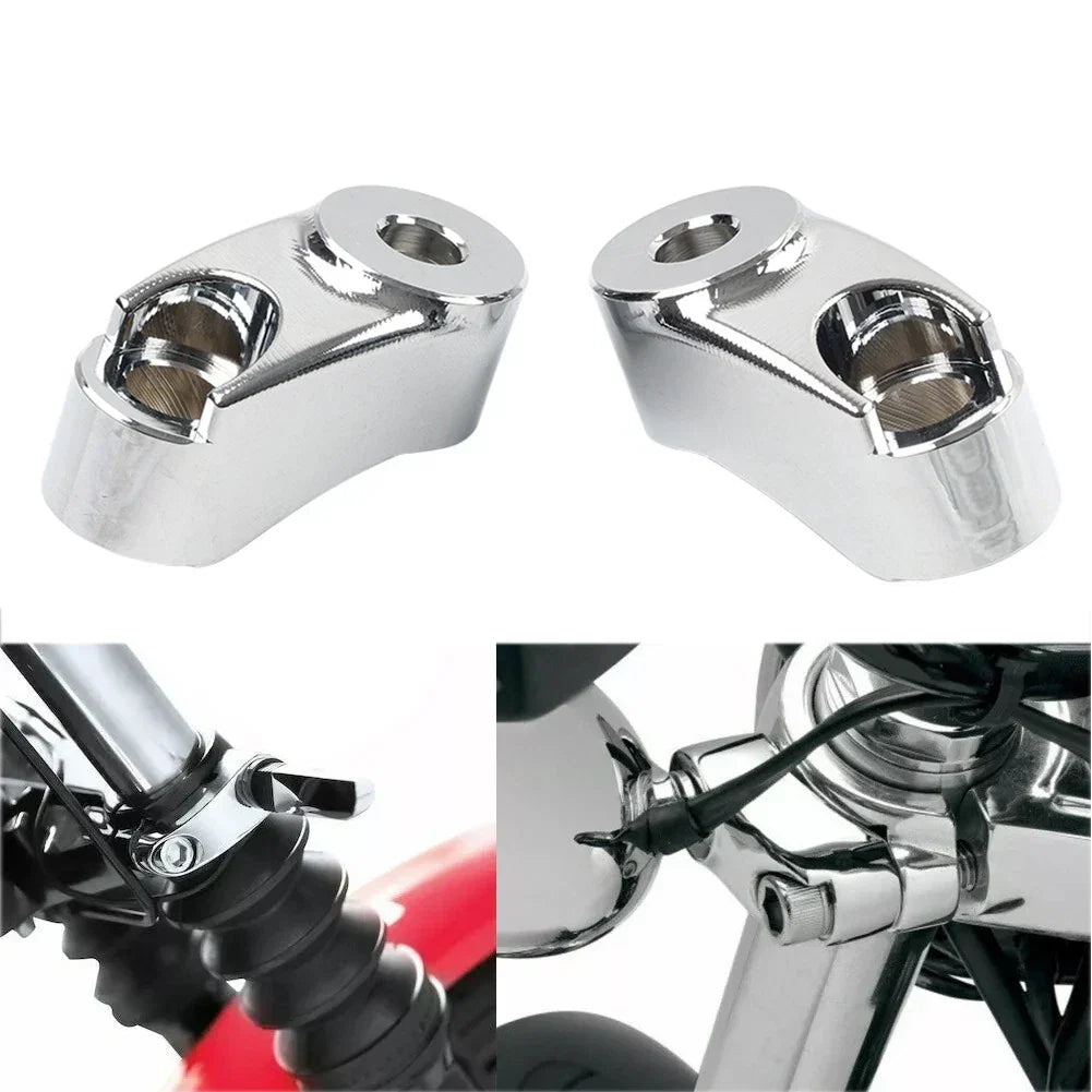39MM 49MM Front Turn Signal Mount Bracket for Harley Dyna FXR