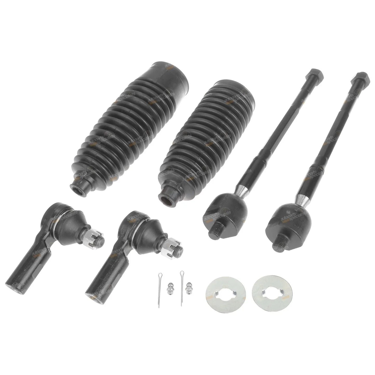 2 x Inner Rack Tie Rod End + Rack Boots for Toyota Hilux 4WD KUN26R GGN25R