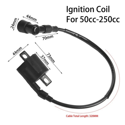 2 x Ignition Coils Left & Right / 12103CM / ABS Plastic for ATVs Scooters