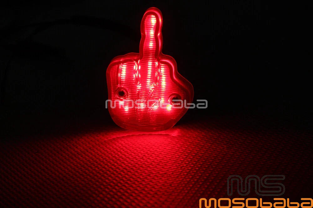 LED Tail Light Rear Brake License Plate Lamp Red Lens for Harley
