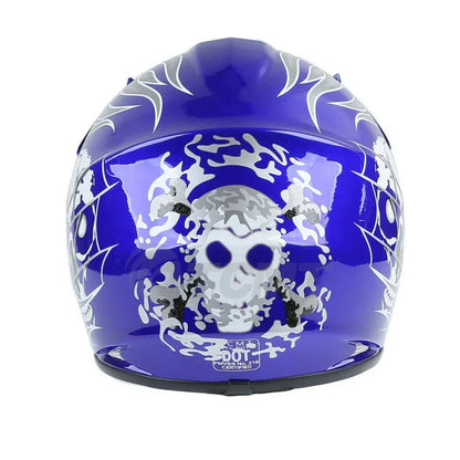 Youth Kids Dirt Bike ATV Helmet w/ Goggles & Gloves - White/Black/Red/Blue/Green