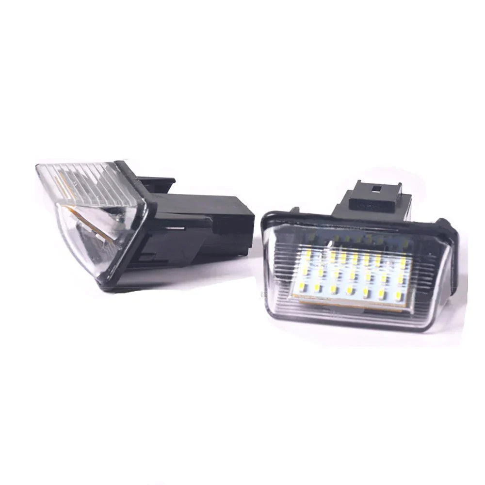 LED License Plate Lamps for Peugeot 206 207 306 307 Citroen C3 C4 C5 (2000-2010)