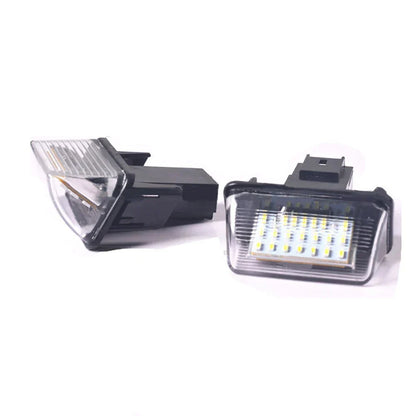 LED License Plate Lamps for Peugeot 206 207 306 307 Citroen C3 C4 C5 (2000-2010)