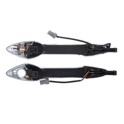 Set 2 LH+RH Door Handle Outer Chrome W/Sensor for Hyundai Elantra (2011–2016)