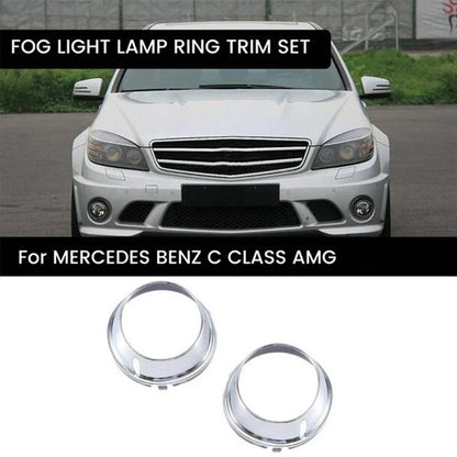 Fog Light Lamp Ring Trim Set for Mercedes-Benz W204 C63 (2008-2015)