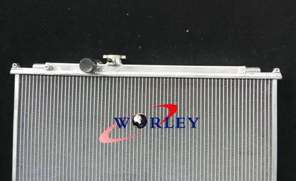 Aluminum Radiator & Fans for Toyota Mark 2 Chaser JZX100 1JZ-GTE (1996-2001)