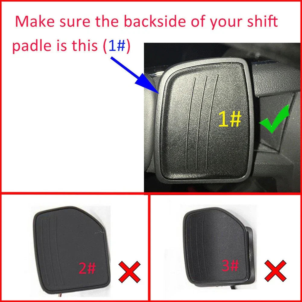 Black Steering Wheel Shift Paddle Shifter for Audi A3 A4 A5 A6 S3 S4 Q2 Q5 Q7 (2003-2023)