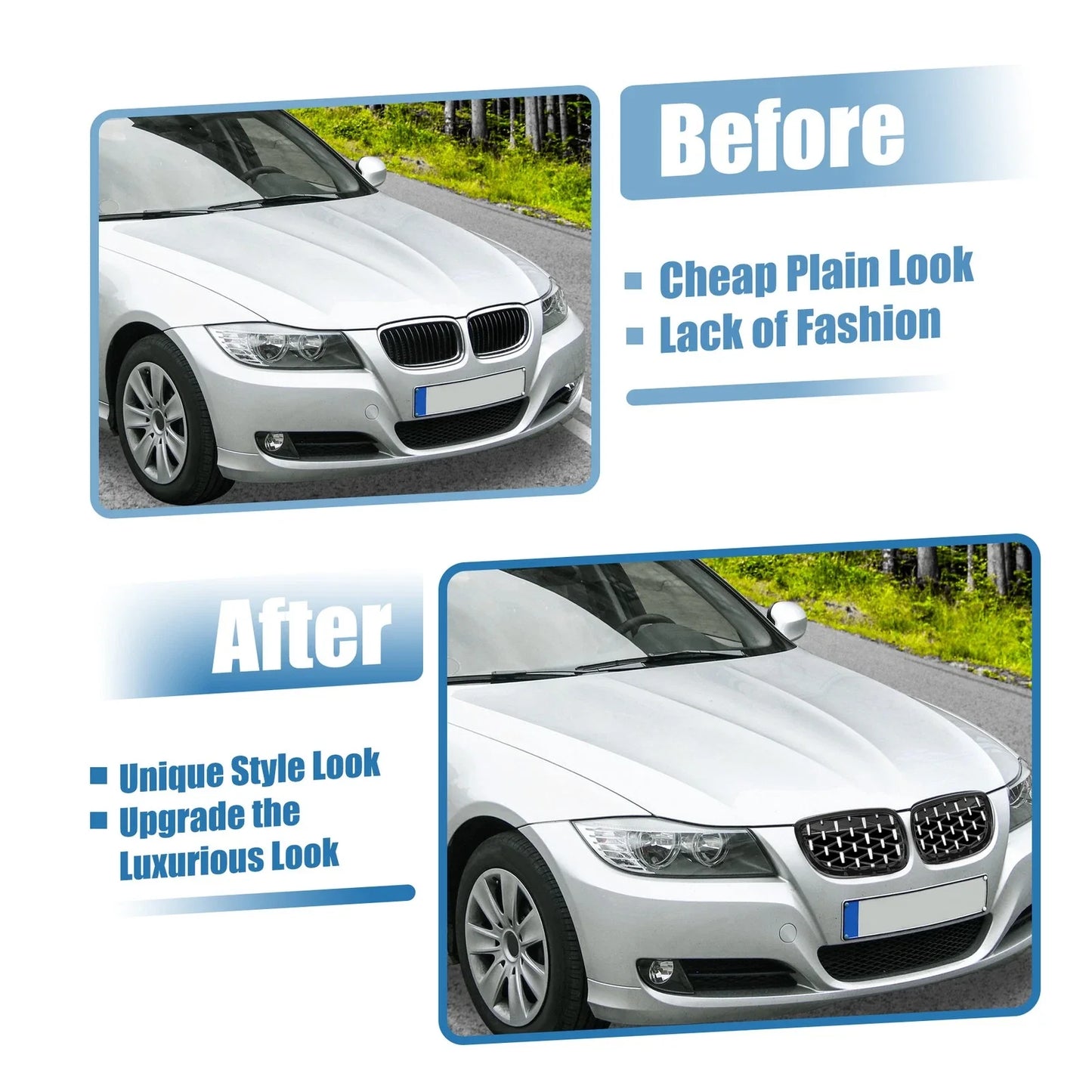 Front Hood Grille Grill for BMW 328xi 335xi 328i 335i xDrive