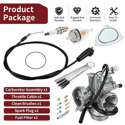 Carburetor Assembly w/ Cable for Suzuki Ozark 250 LT-F250 (2002–2007)