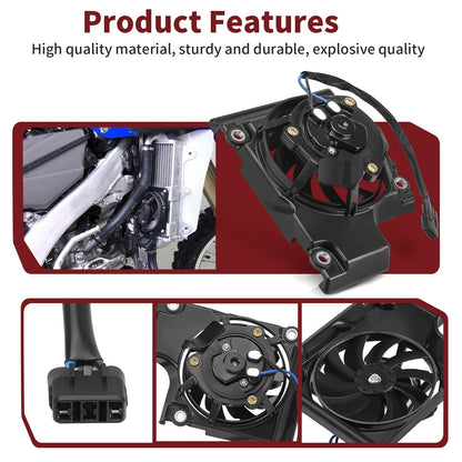 Radiator Fan Kit for Yamaha YZ250FX WR250F and YZ450FX WR450F (2019–2024)