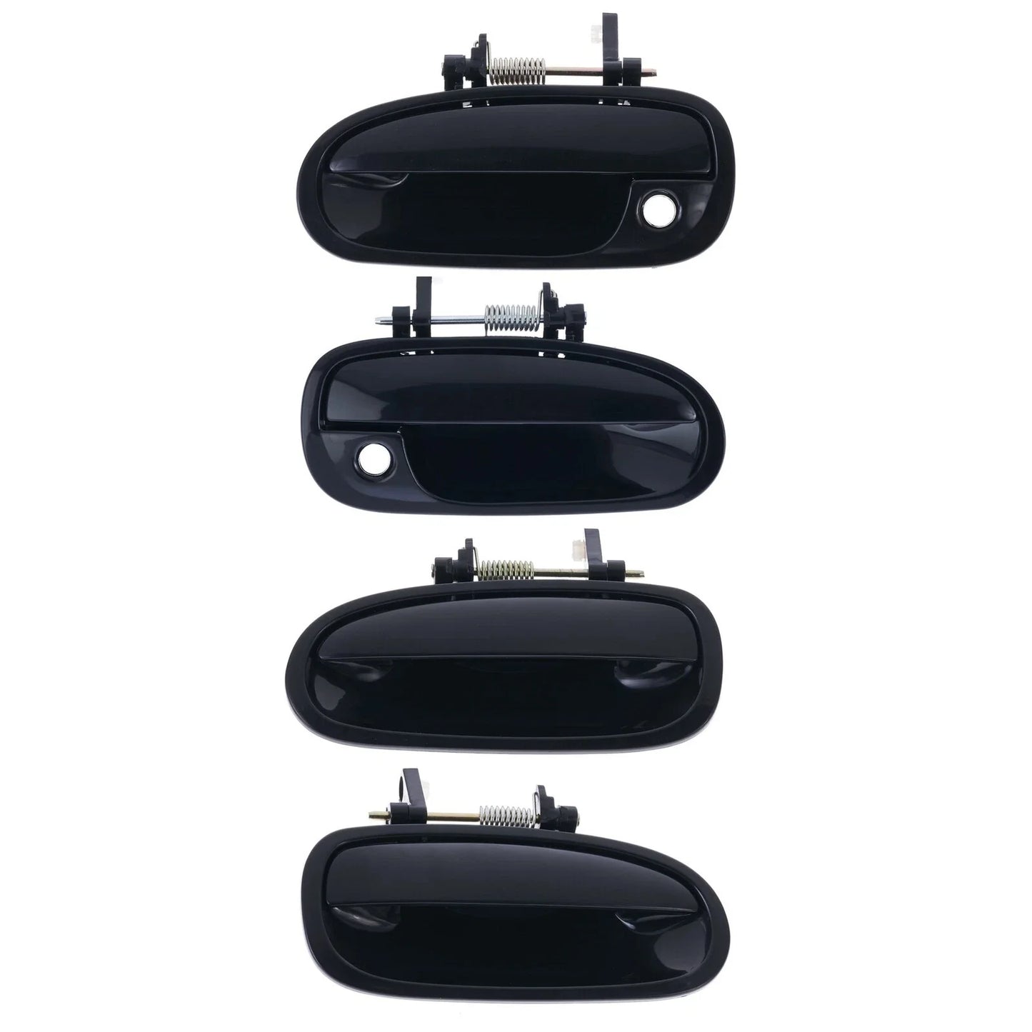 4pc Front/Rear Outer Door Handle Black for Honda Civic EK (1996–2000)