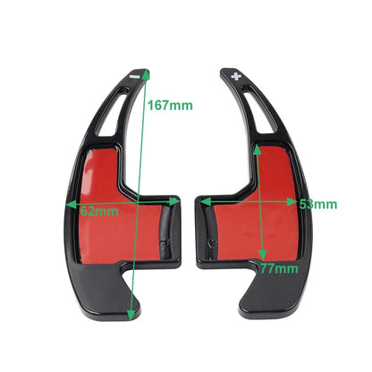Red Steering Wheel Shift Paddle Shifter Trim Cover for Ford Mustang (2015-2023)