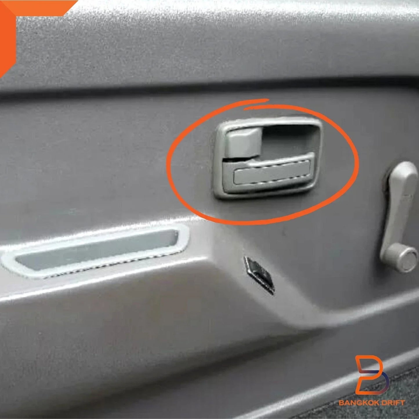 Black Inner Door Handle Pair for Holden Rodeo TF KB (80-03)