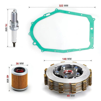 Heavy Duty Clutch Assembly with Gasket for Yamaha Kodiak 400 (1993–1998)