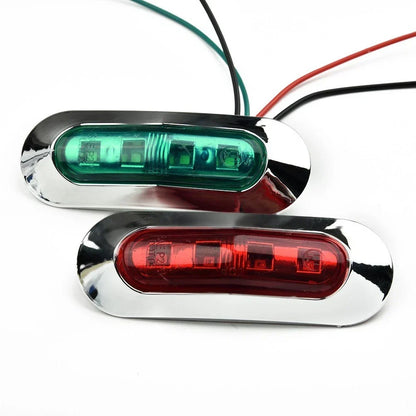 Boat Navigation Lights 12V 24V Waterproof LED Marine Utility Lights 4 Pack