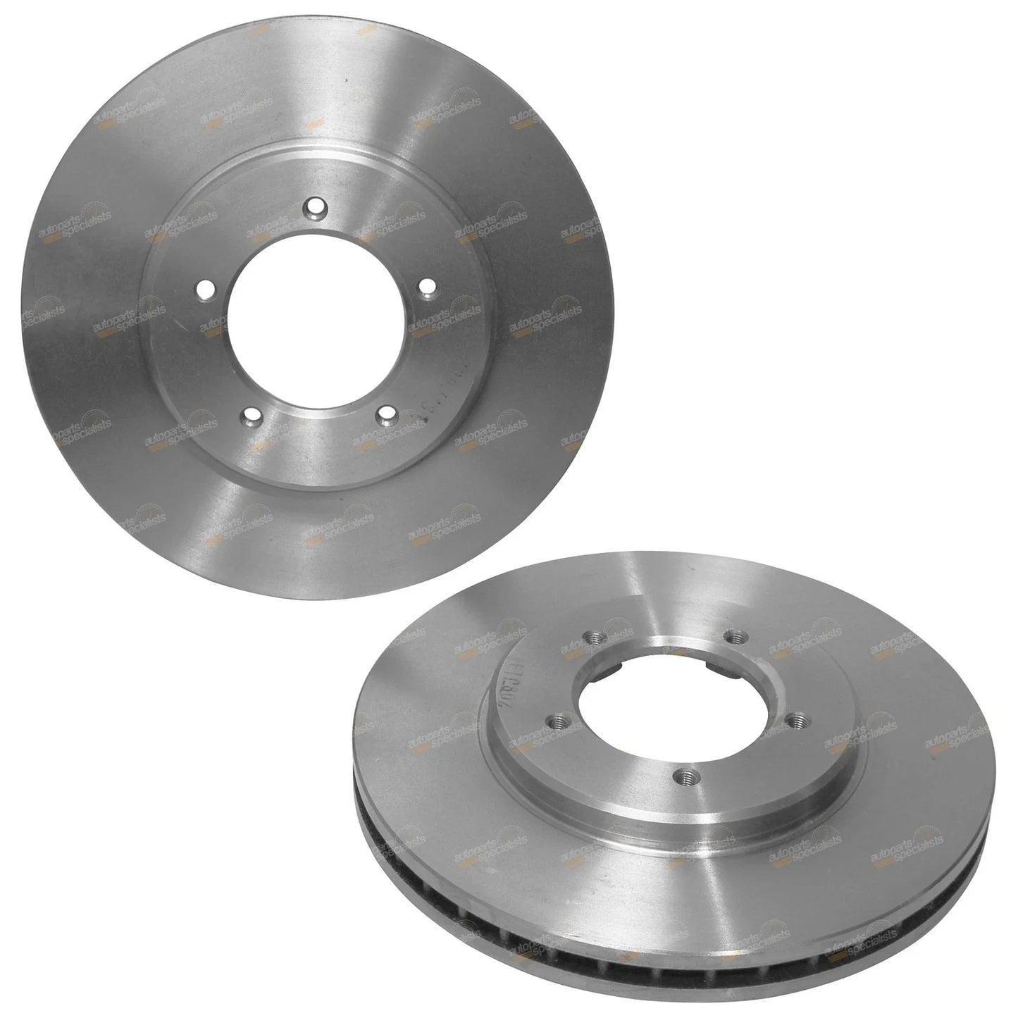 2 x Front Disc Brake Rotors Pair for Toyota Hiace LH162 LH184 (2000–2004)