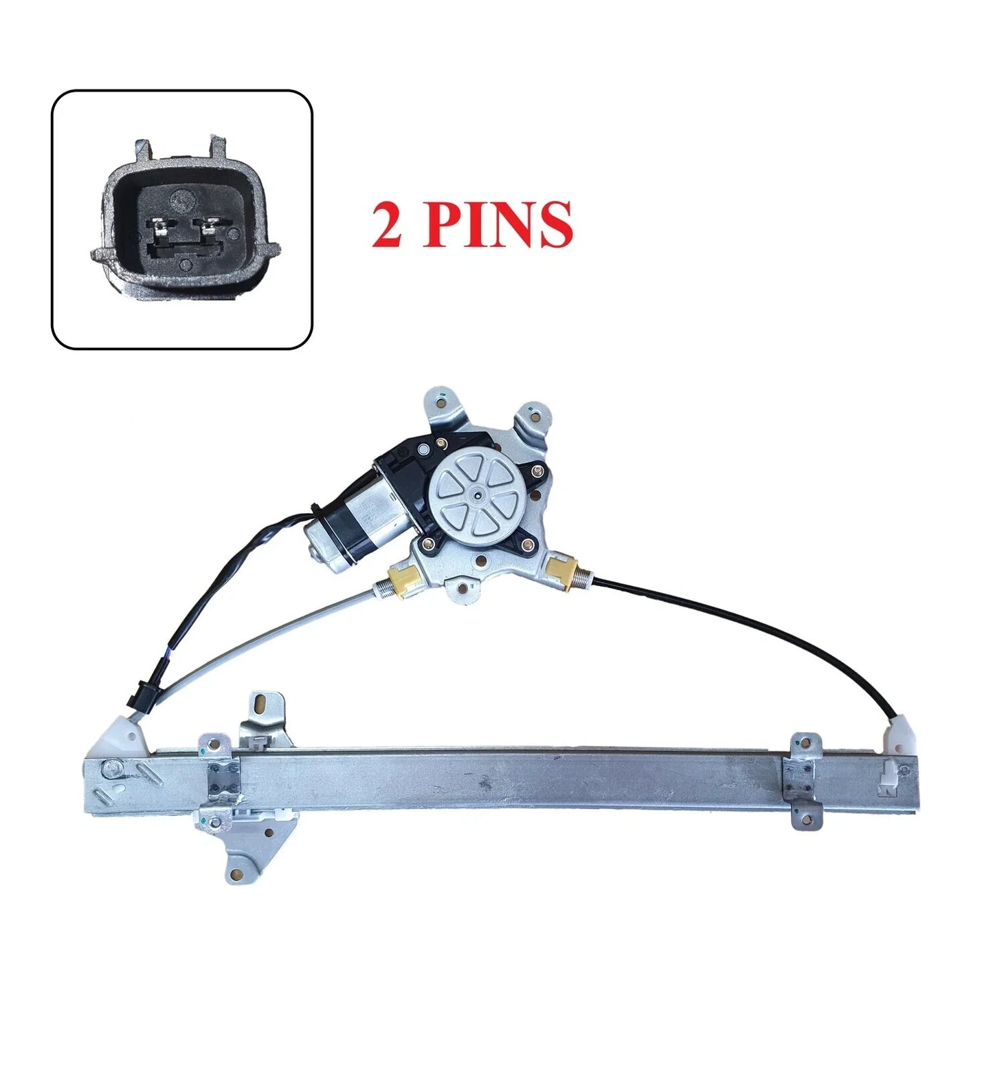 Front Left Window Regulator W/Motor 2 Pins for Nissan Navara D40 (2005–2015)