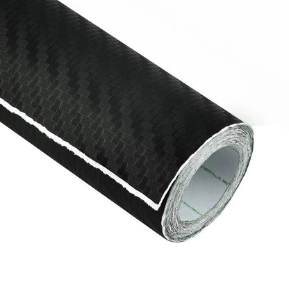 200cm Car Vinyl Wrap 3D-Matt Black Carbon Fiber for Car
