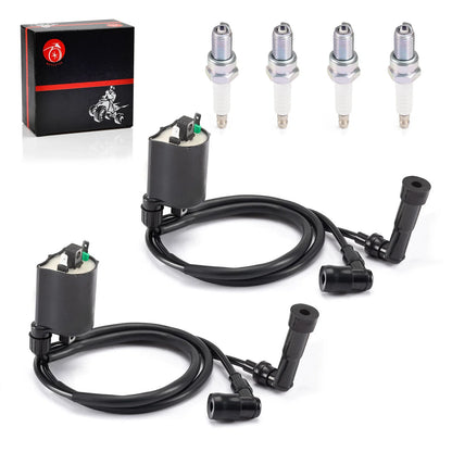 Ignition coil & spark plug for Kawasaki VN1500 Vulcan (1996–2008)
