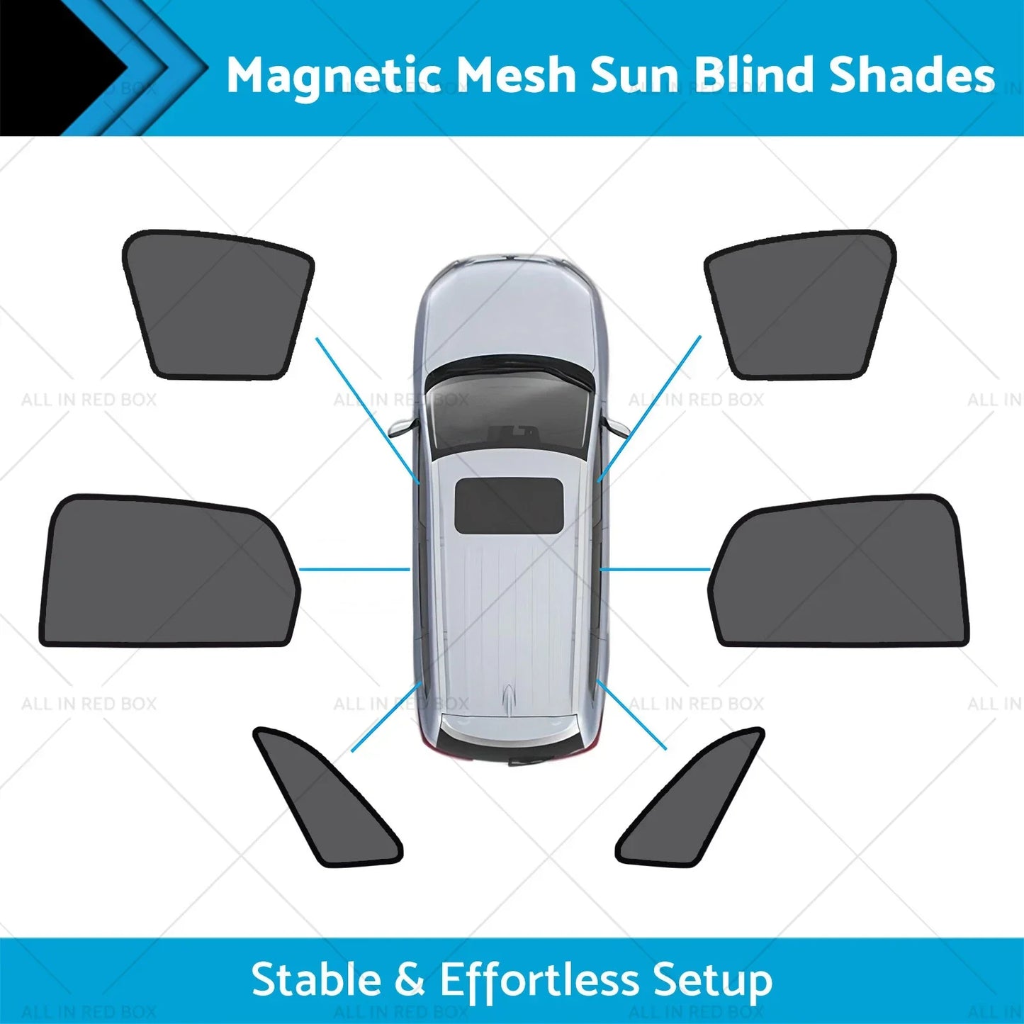 Magnetic Mesh Sun Blind Shades for Audi Q3 RS Q3 (2019-2025)