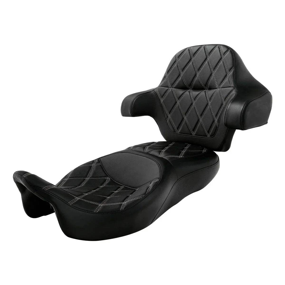 Rider Passenger Seat Backrest Pad for Harley Electra Street Glide (2014-2023)