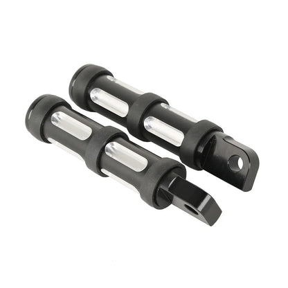 Black Footpeg Rests for Harley Touring Dyna Softail Fatboy