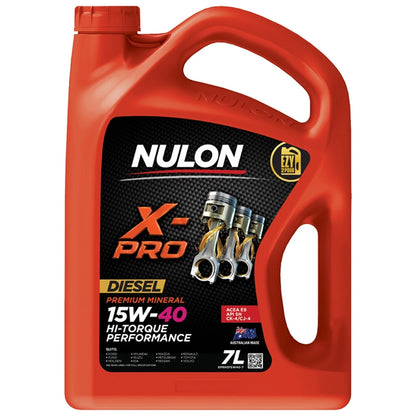 7L Nulon X-PRO 15W-40 HI-Torque Performance Engine Oil for Nulon X-PRO